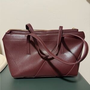 Zara Burgundy Shoulder Bag